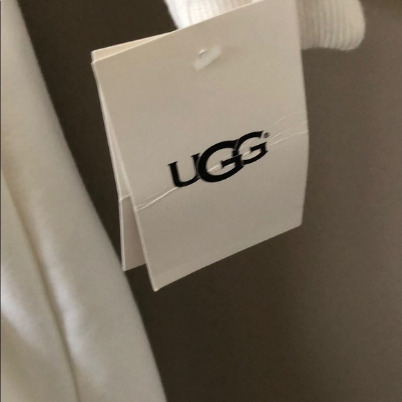 NWT UGG Karoline Plush Cream Robe Size Large - Picture 14 of 14